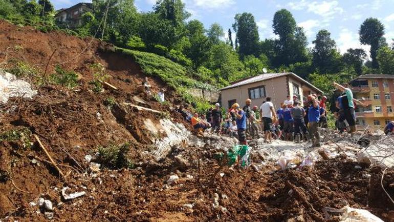 Rize’de sel böyle geldi... 7 kişi hayatını kaybetti