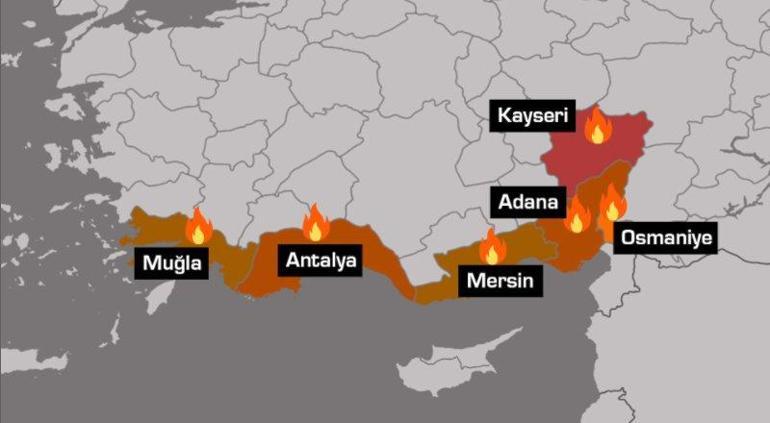 SON DAKİKA: Yangın haberleri peş peşe geldi Bodrum, Alanya ve Didimde de başladı...