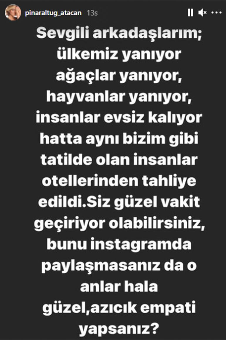 Pınar Altuğ isyan etti: Siz güzel vakit geçiriyor olabilirsiniz