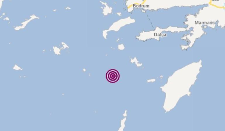 Son dakika... Datça açıklarında 4,2 büyüklüğünde iki deprem