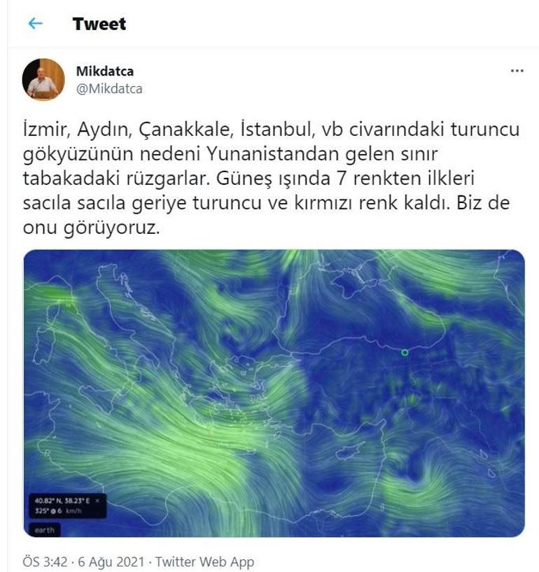 İstanbulu kül bulutu sardı
