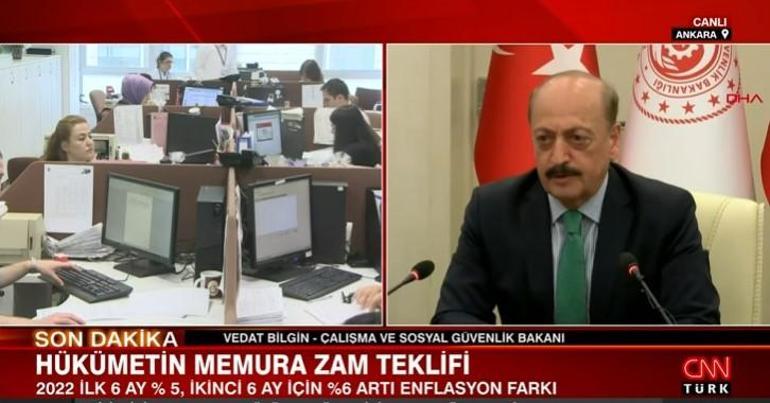 Memur zammı ne zaman belli olacak 2022 memur zam oranı teklifi belli oldu Toplu sözleşme...