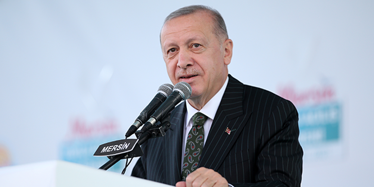 Son dakika... Cumhurbaşkanı Erdoğan, Mersinde açıkladı: 2023ün Mayıs ayında tamamlanacak