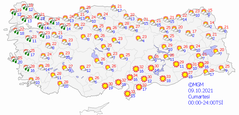 Hafta sonu İstanbul, Ankara, İzmir hava durumu 9-10 Ekim 2021: Hafta sonu hava nasıl olacak, yağmur var mı