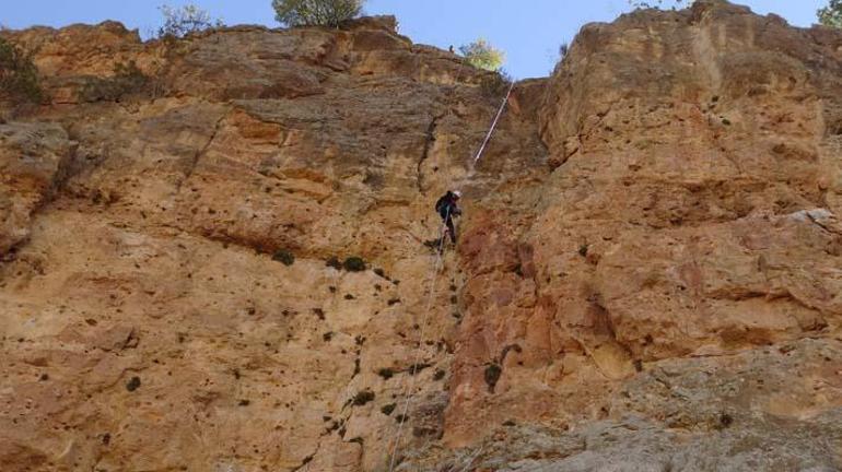 150 metre tırmanarak topladığı kaya balını Cumhurbaşkanı Erdoğana ulaştıracak