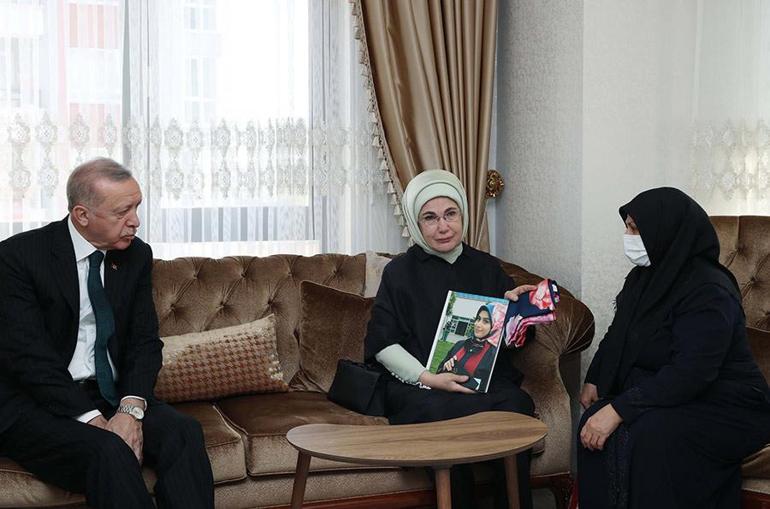 Cumhurbaşkanı Erdoğandan Başak Cengizin ailesine ziyaret