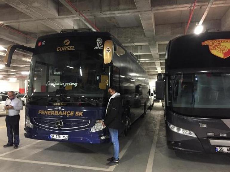 İzmirde Fenerbahçe otobüsüne saldırı
