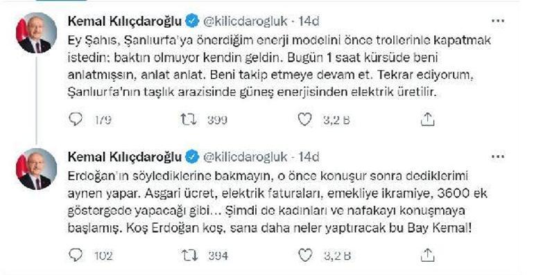 Kılıçdaroğlu: Erdoğan, beni takip etmeye devam et