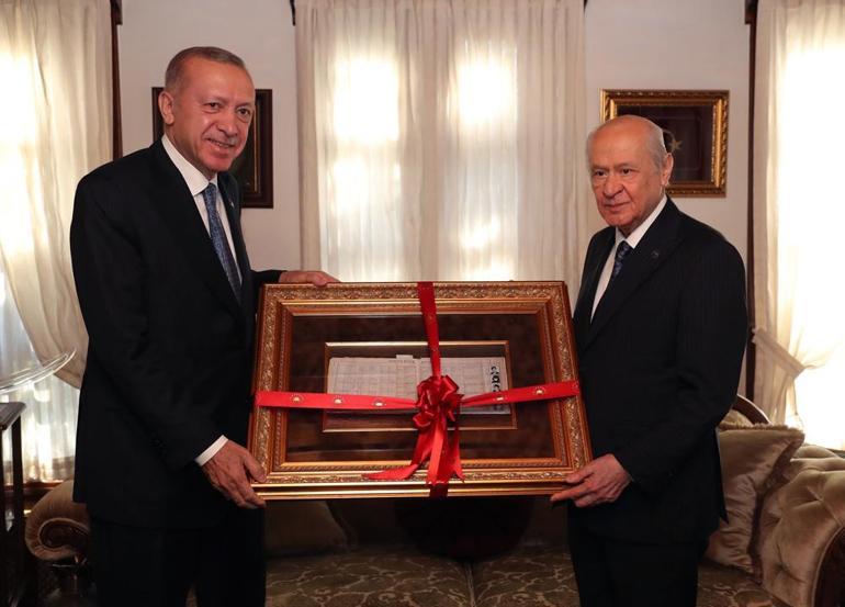SON DAKİKA: Cumhurbaşkanı Erdoğan, MHP Genel Başkanı Bahçeli ile görüştü