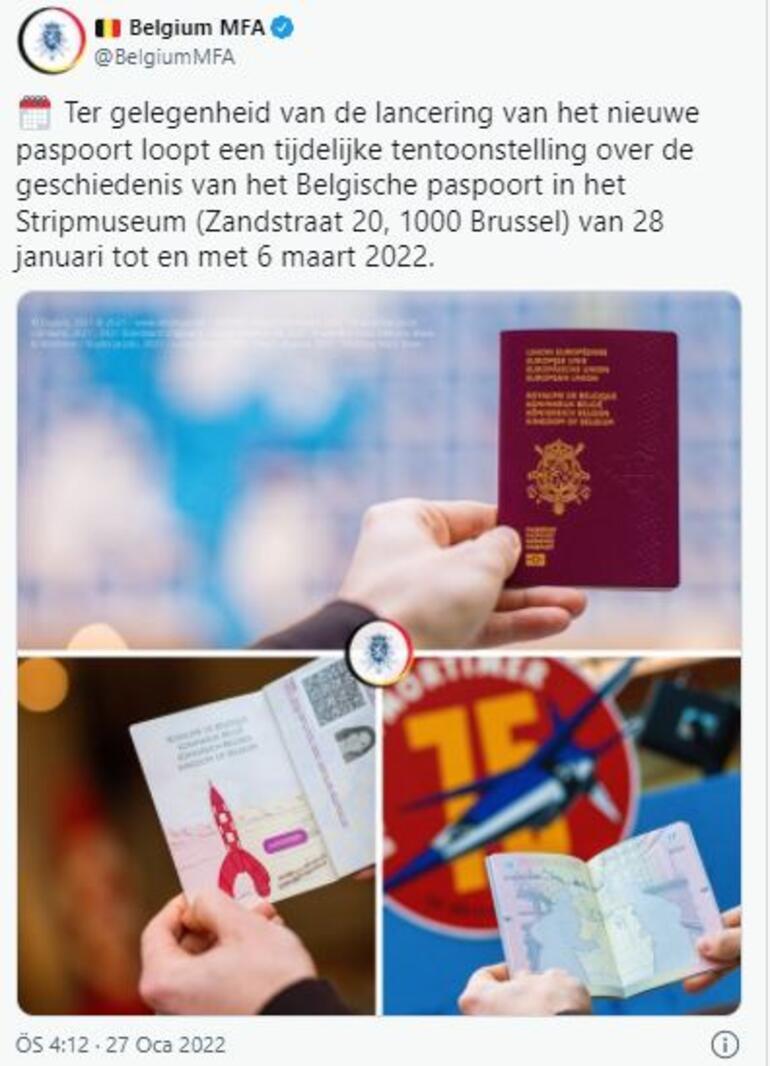 Belçika pasaportlarının güvenliğini çizgi roman kahramanları koruyacak