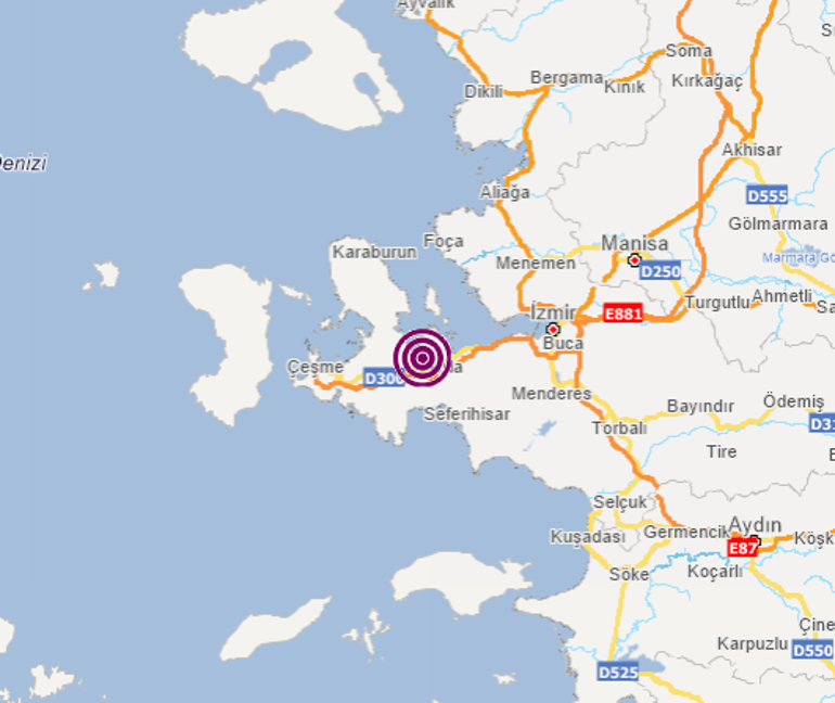 Son dakika... İzmirde 3.7 büyüklüğünde deprem