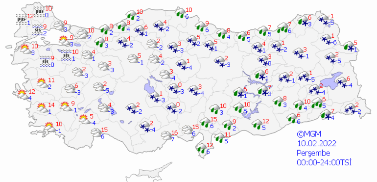 10 il için turuncu kodlu uyarı Çok tedbirli olun