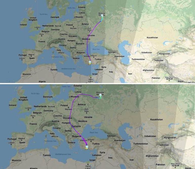 Ukrayna hava sahası kapanınca, Antalya- Moskova uçuşu 2 saat uzadı