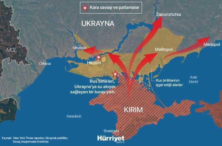 Rusya Ukrayna savaşının haritası Bir şehir daha ele geçirildi...