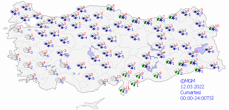 Meteorolojiden ve İstanbul Valisinden kar uyarısı 8 Mart 2022 hava durumu tahminleri