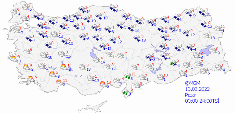 İstanbul için turuncu alarm verildi 9 Mart 2022 İstanbul hava durumu Aybar kar fırtınasına saatler kaldı..