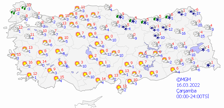 Meteoroloji yeni dalga için gün verip uyardı 15 Mart hava durumu tahminleri