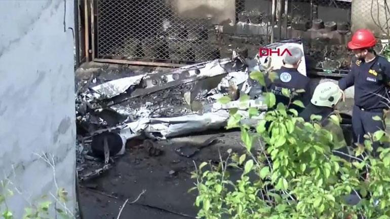 Son dakika...  Bursada tek motorlu uçak düştü 2 kişi hayatını kaybetti