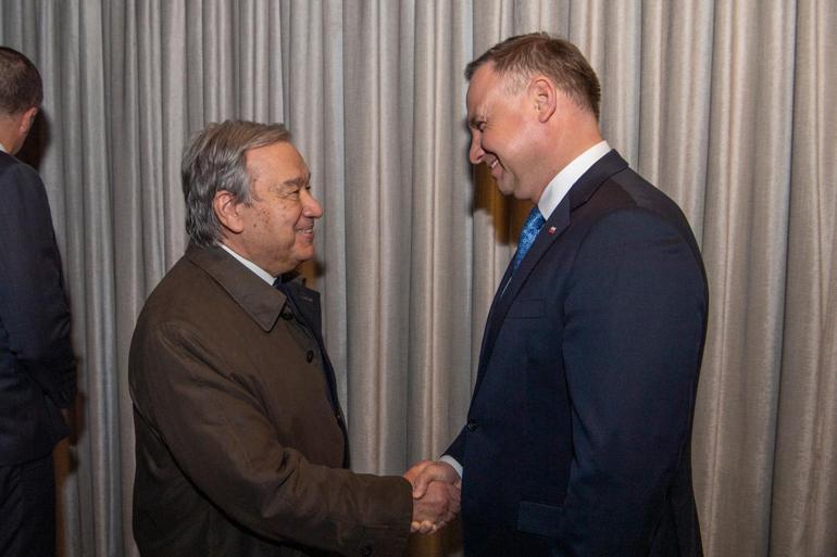 BM Genel Sekreteri Guterres, Polonya Devlet Başkanı Duda ile görüştü