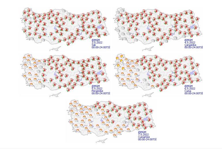 3 Mayıs 2022 hava durumu tahminleri Bayramın 2. günü hava nasıl olacak