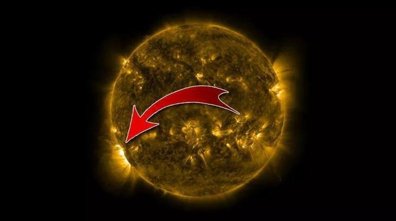 NASA görüntüledi: Güneşteki patlama Atlantiki vurdu