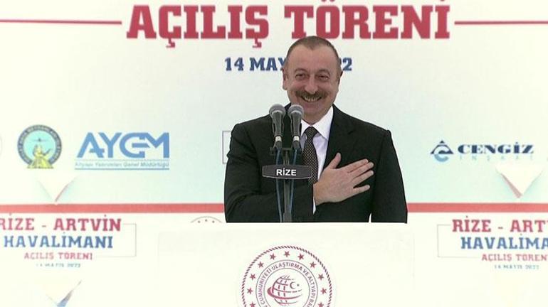 Son dakika... Rize-Artvin Havalimanı açıldı Cumhurbaşkanı Erdoğan ve Aliyevden önemli açıklamalar