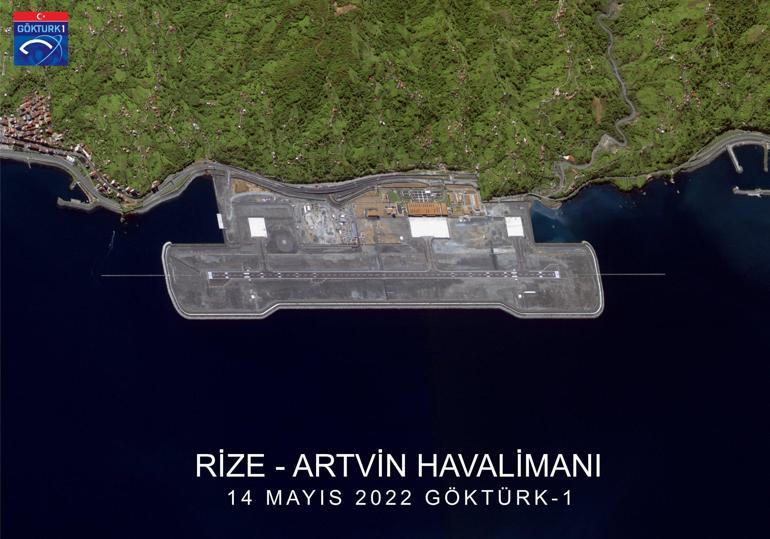 Göktürk-1 ile çekildi: Uzaydan Rize-Artvin Havalimanı manzarası