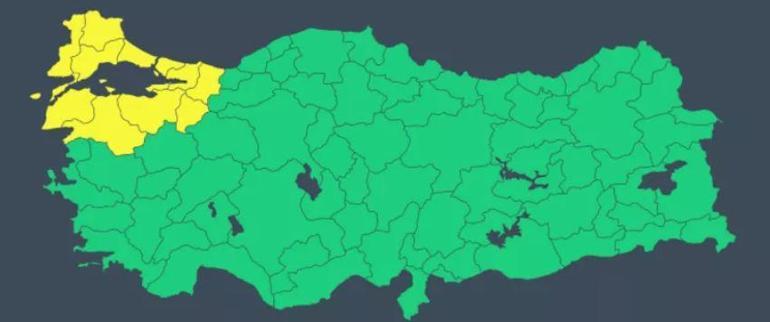 SON DAKİKA: Meteoroloji saat verdi Marmara bölgesindeki 11 kent için sarı kod