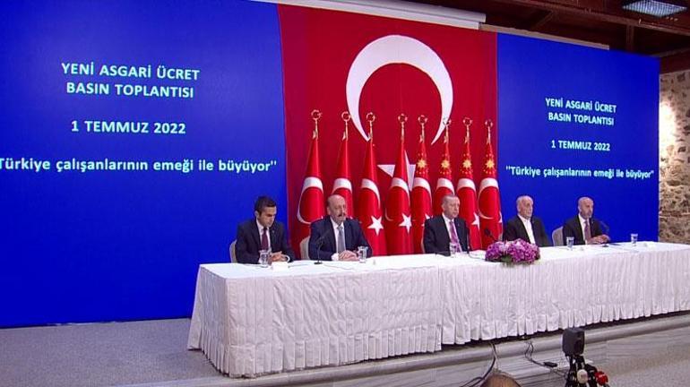 Son dakika... Cumhurbaşkanı Erdoğan yeni asgari ücreti açıkladı