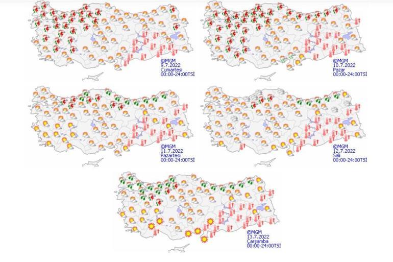9 Temmuz 2022 hava durumu: Bayramın 1.günü (bugün) hava nasıl olacak