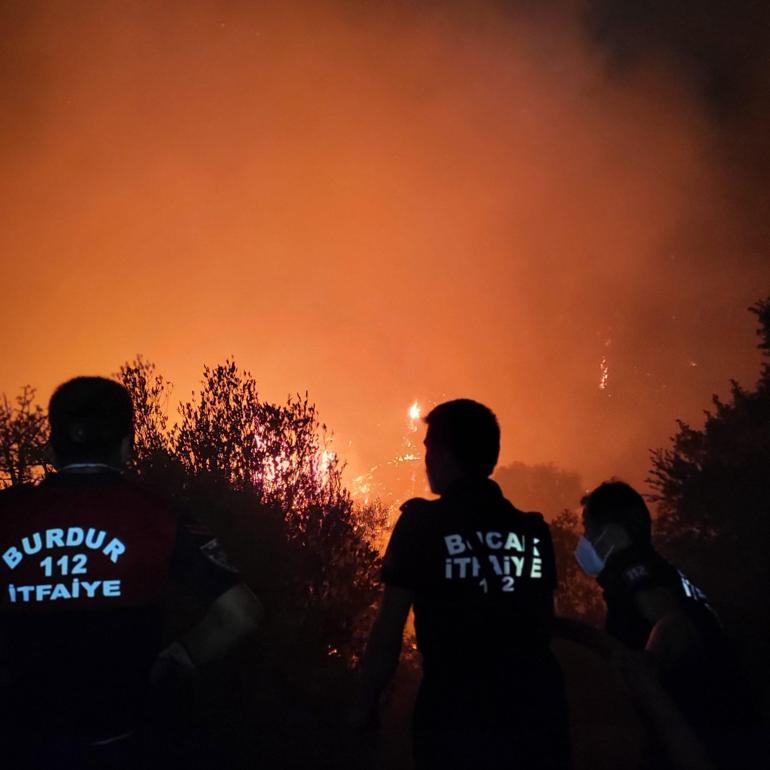 Son dakika... Datçada ikinci gün: Yangın kontrol altına alındı