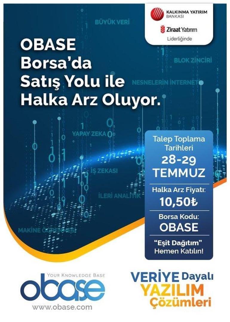 OBASE halka arz tarihleri ne zaman OBASE halka arz fiyatı ve hisse kodu bilgileri...
