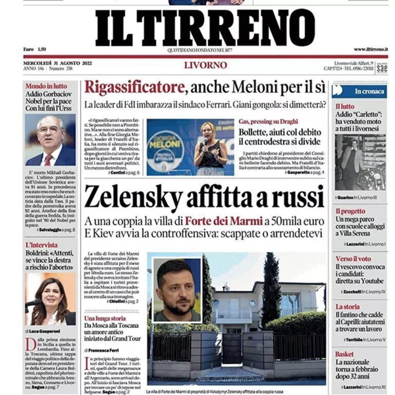 İtalyan basınından flaş iddia: Zelenski, villasını Ruslara kiraladı