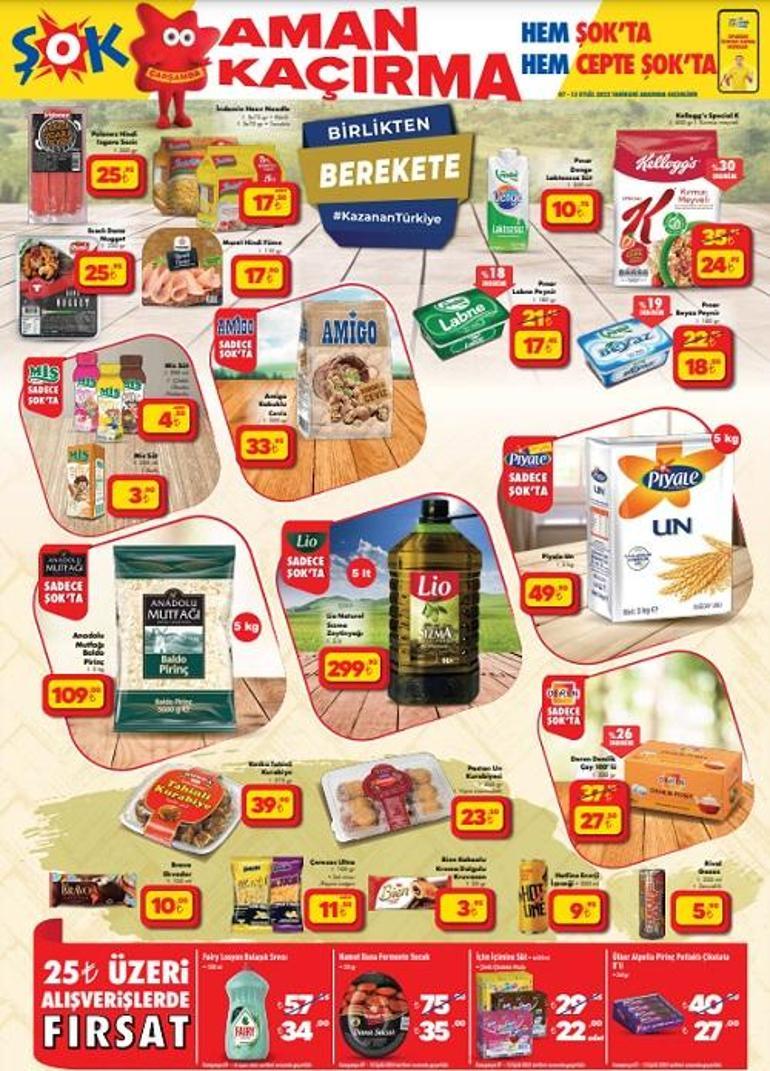 Şok market 7-13 Eylül aktüel ürünler kataloğu 7 sayfalık indirimli ürünler bugün raflarda