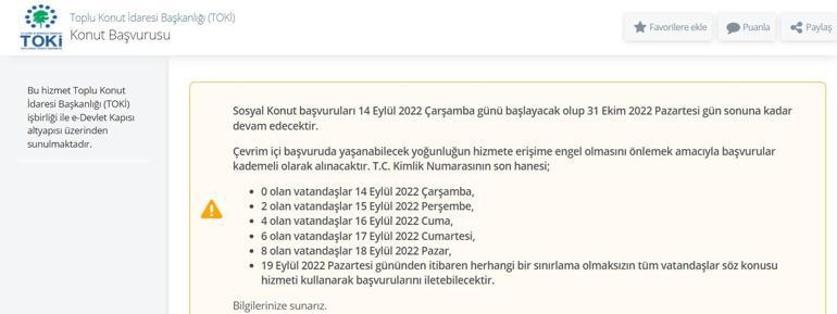 e-devlet üzerinden Toki başvuru sorgulama ekranı TOKİ başvurususu başladı mı TC kimlik numarasının son hanesine göre TOKİ başvurusu yapılıyor