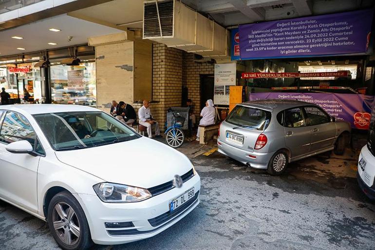 Karaköydeki 7 katlı otopark artık hizmete kapatıldı | Sürücüler nereye park edecek