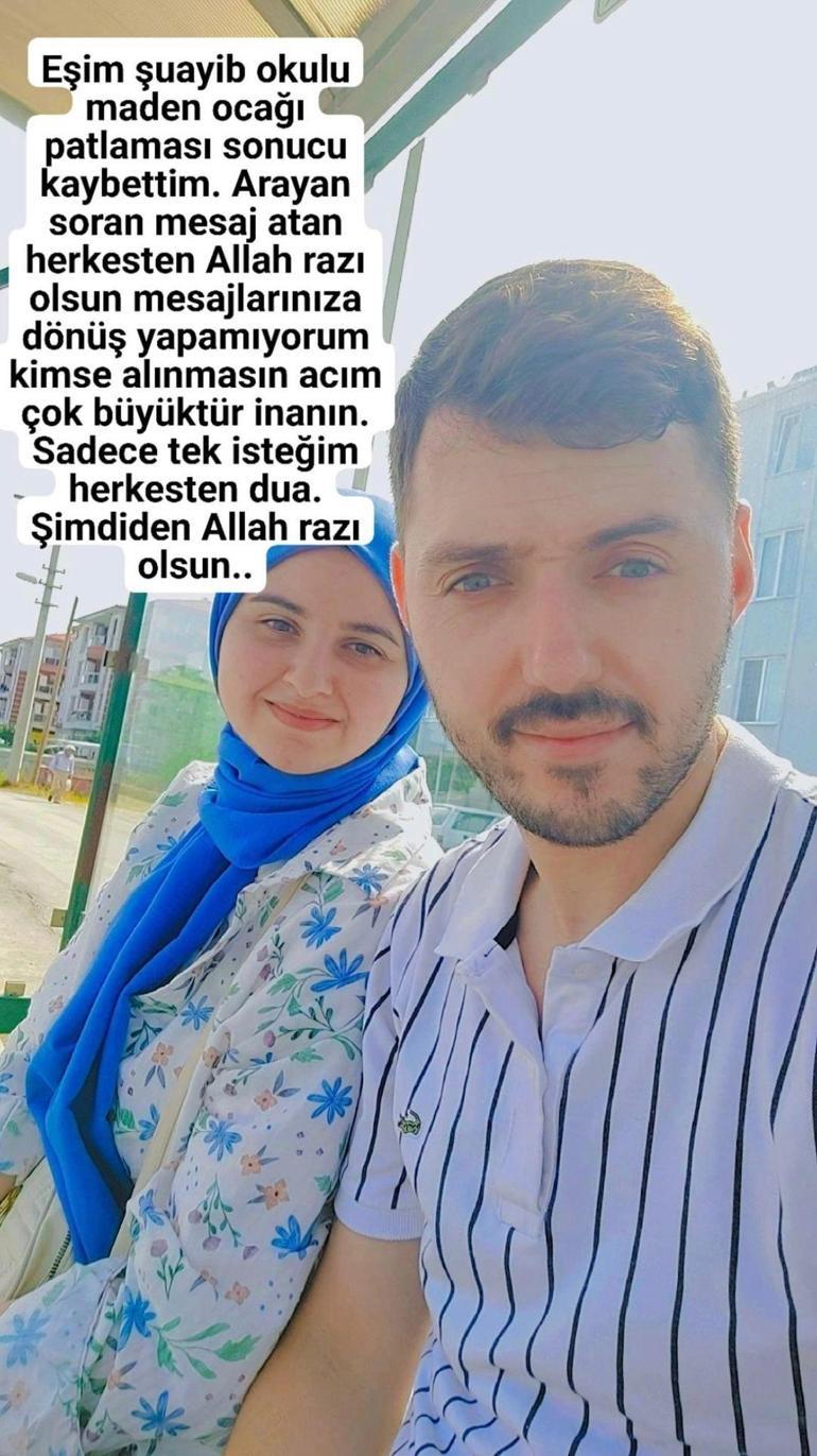 Şehit madenci eşinden yürek burkan paylaşım