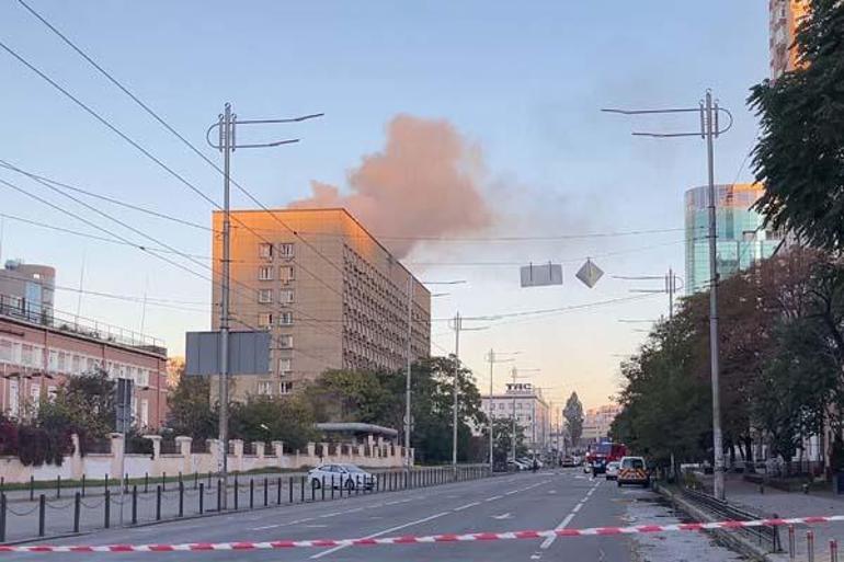 SON DAKİKA: Kievde art arda patlamalar