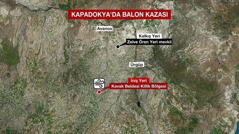Kapadokya balon kazası: 2 ölü, 3 yaralı