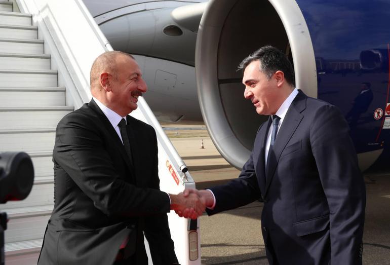Azerbaycan Cumhurbaşkanı Aliyev Gürcistan’da