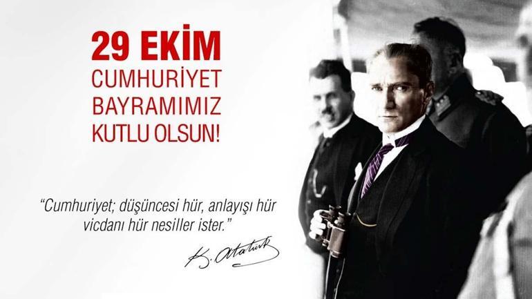 29 Ekim Cumhuriyet Bayramı 100.yıl mesajları resimli Atatürk’ün Cumhuriyet ile ilgili sözleri...