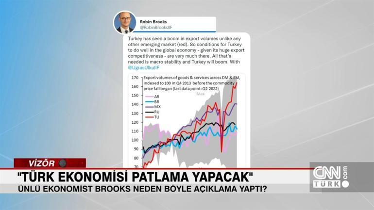 Ünlü Ekonomist Robin Brooks: Türk ekonomisi patlama yapacak