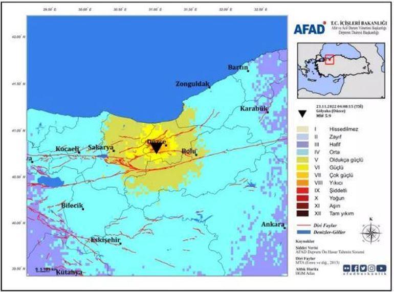 SON DAKİKA: AFAD Düzce depreminin ön değerlendirme raporunu yayınladı