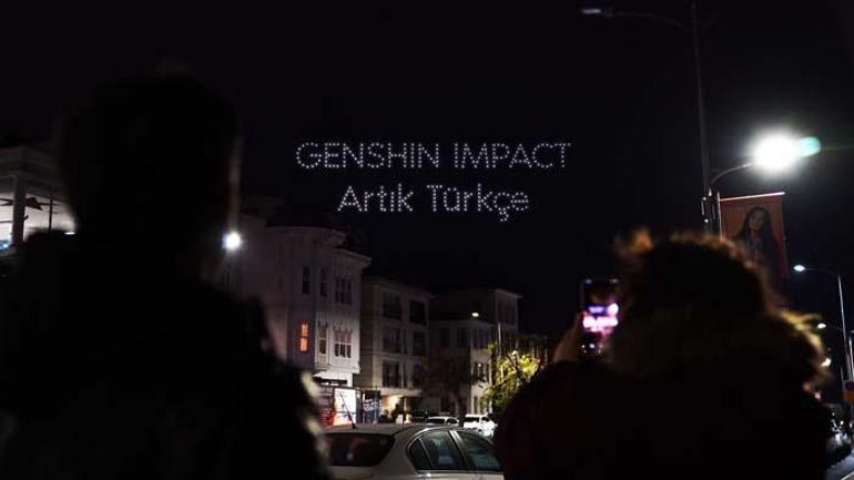 Genshin Impact Türkçe dilinin eklenişini drone ışık gösterisiyle kutladı