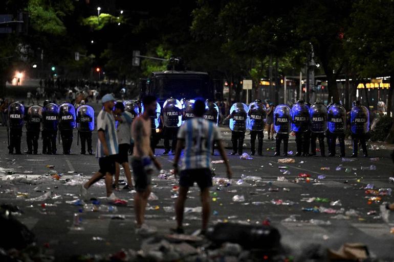 Arjantinde Dünya Kupası kutlamalarında kaos