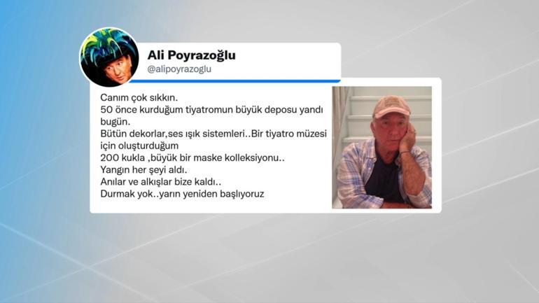 Poyrazoğlu Tiyatrosu’na ait depo yandı