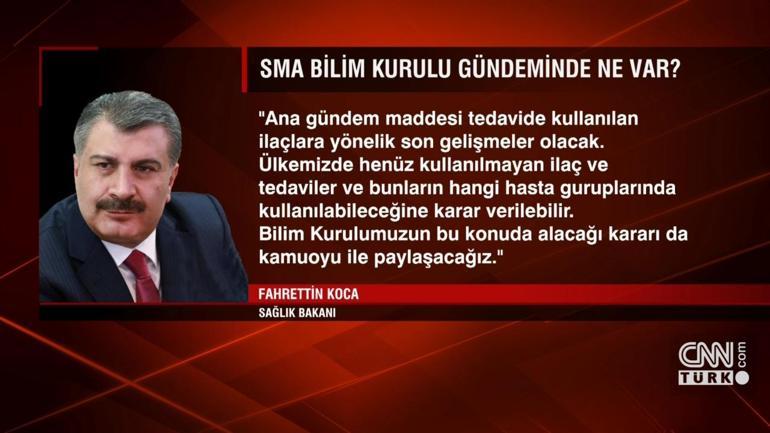 Koca: SMA bilim kurulu Ocak ayında toplanacak