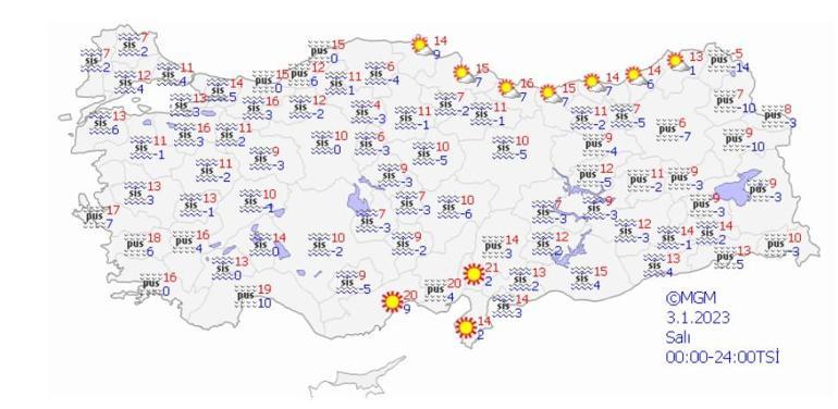 3 Ocak hava durumu: Meteorolojiden İstanbula ve birçok ile sis uyarısı