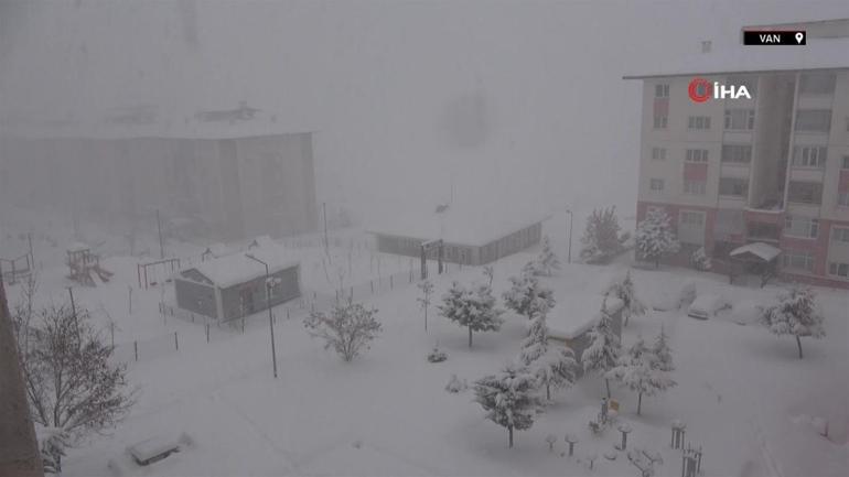 Doğuda beklenen kar başladı