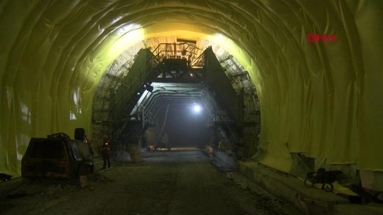 Zigana Tüneli’nin hizmete açılmasına son 3 ay kaldı